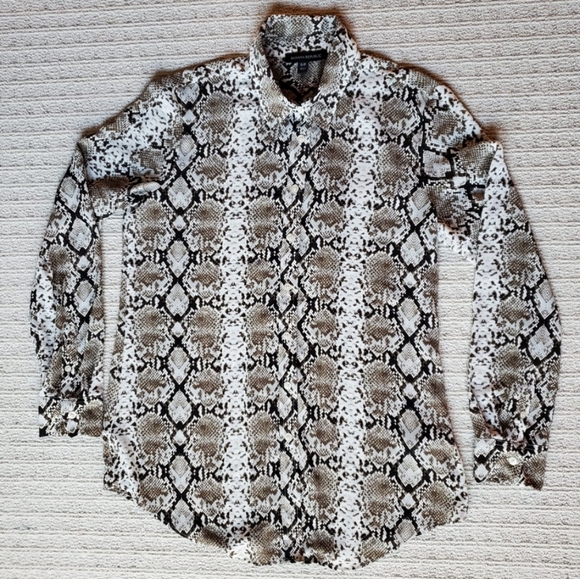 Banana Republic Dillon snakeskin print blouse - Picture 1 of 2